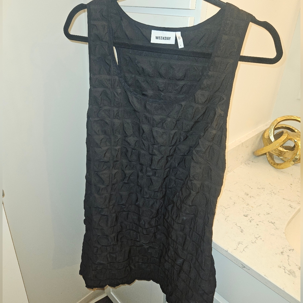 Weekday Black Neat Dress